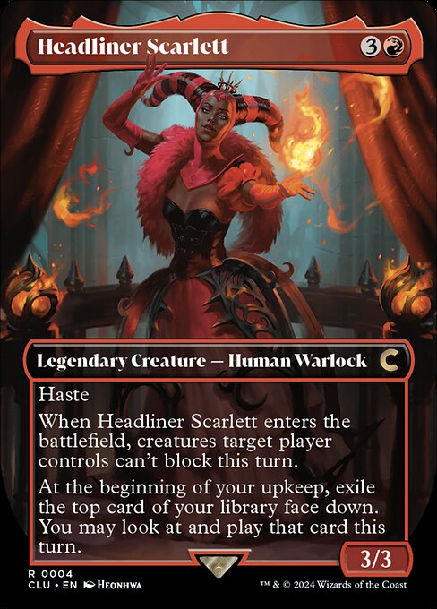 Headliner Scarlett - Ravnica: Clue Edition (#4) - Illustrated by Heonhwa - Magic: The Gathering Card