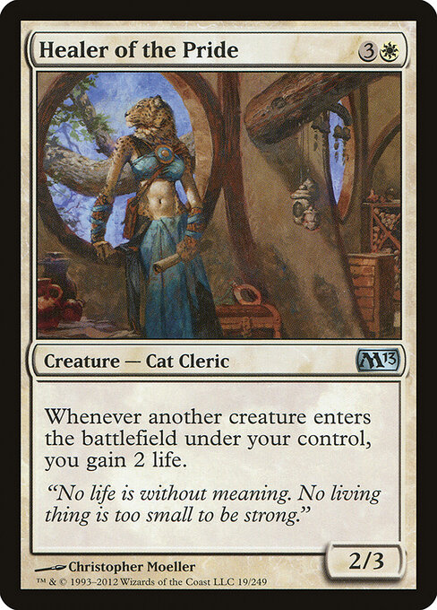 Healer of the Pride - Magic 2013 (#19) - Illustrated by Christopher Moeller - Magic: The Gathering Card