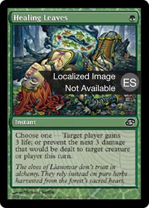 Hojas de curación (Healing Leaves) - Planar Chaos (#150) - Illustrated by Michael Sutfin - Magic: The Gathering Card