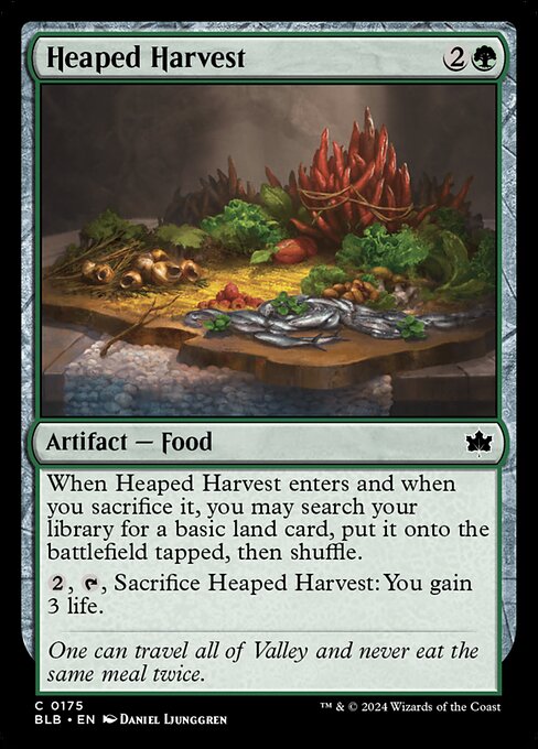 Heaped Harvest - Bloomburrow Magic card