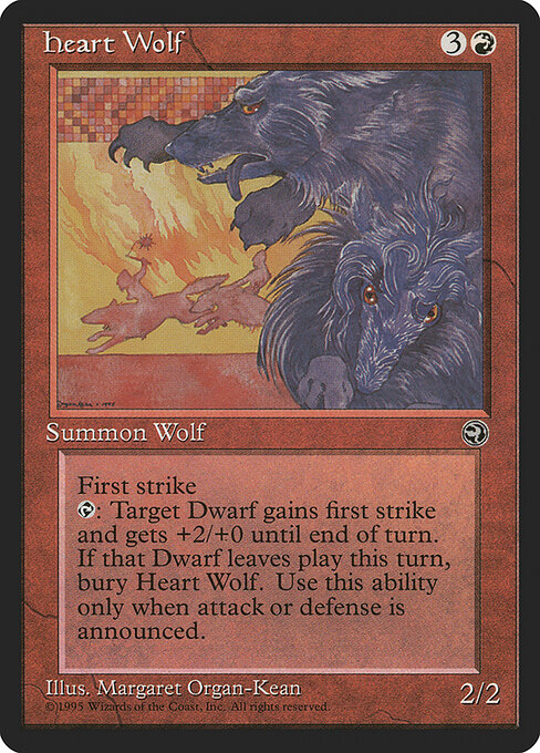 Heart Wolf - Homelands Magic card