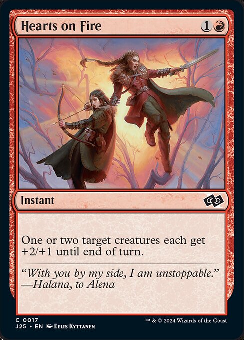 Hearts on Fire - Foundations Jumpstart Magic card