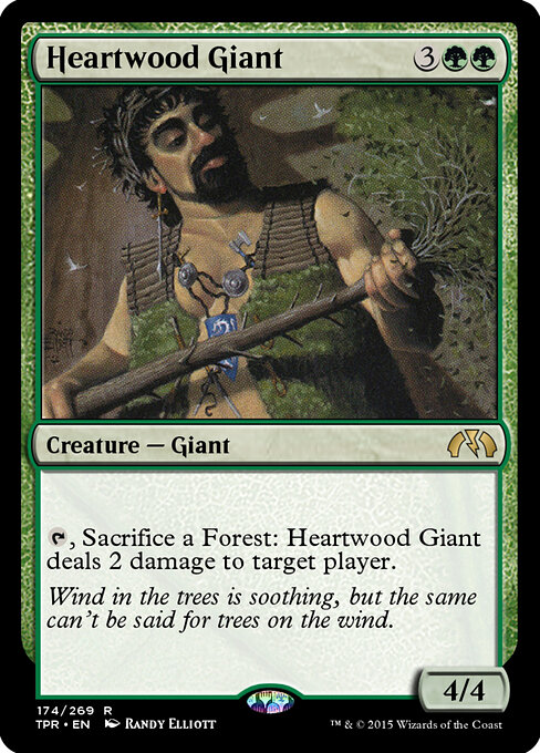 Heartwood Giant - Tempest Remastered (#174) - Illustrated by Randy Elliott - Magic: The Gathering Card