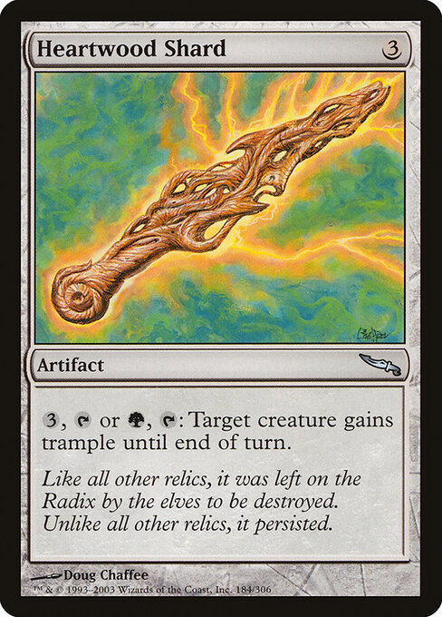Heartwood Shard - Mirrodin Magic card