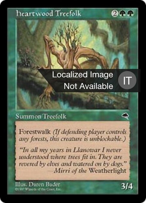 Silvantropi di Duramen (Heartwood Treefolk) - Tempest (#233) - Illustrated by Daren Bader - Magic: The Gathering Card