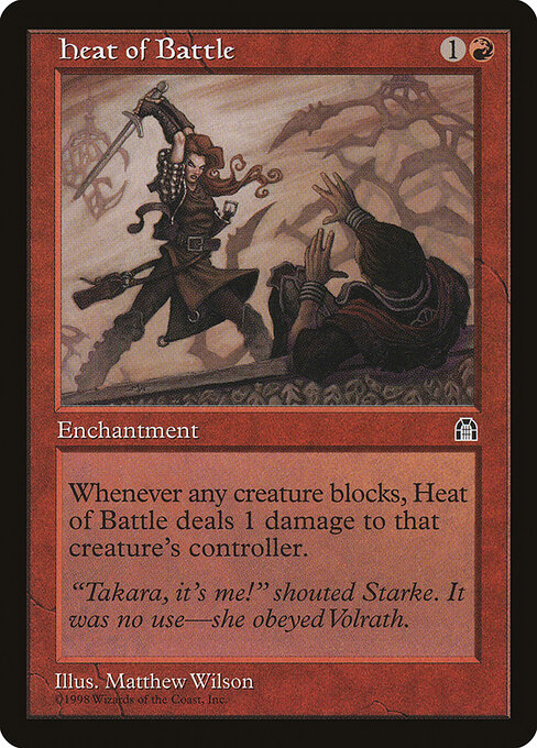 Heat of Battle - Stronghold Magic card