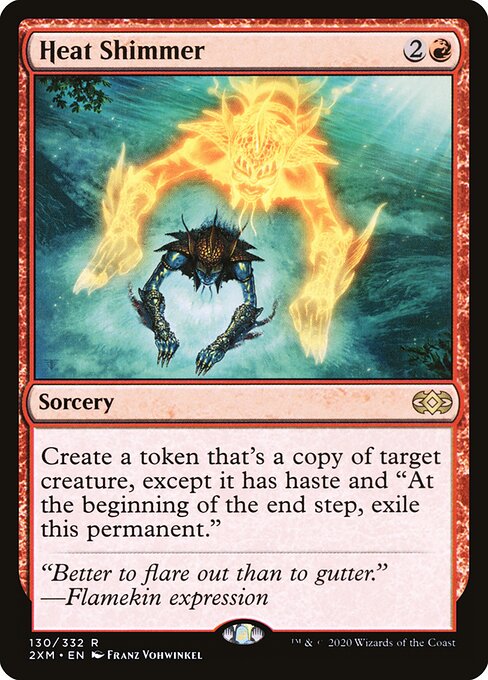 热光烁影 (Heat Shimmer) - Double Masters (#130) - Illustrated by Franz Vohwinkel - Magic: The Gathering Card