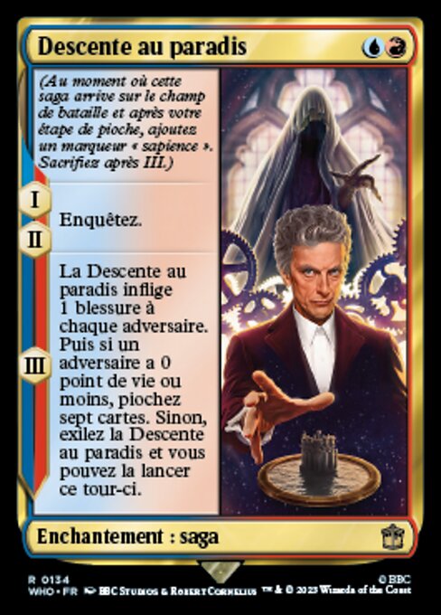 Descente au paradis (Heaven Sent) - Doctor Who (#134) - Illustrated by BBC Studios & Robert Cornelius - Magic: The Gathering Card