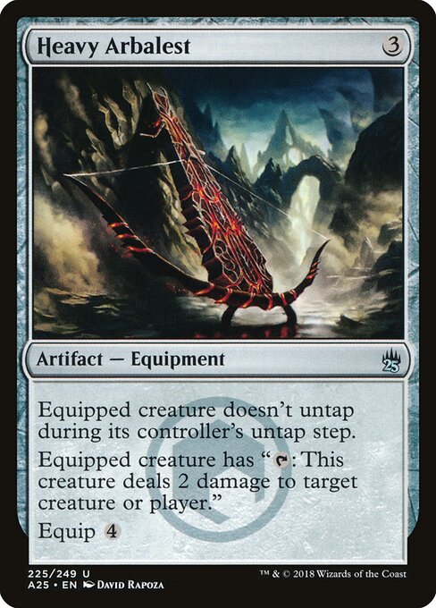 Heavy Arbalest - Masters 25 (#225) - Illustrated by David Rapoza - Magic: The Gathering Card
