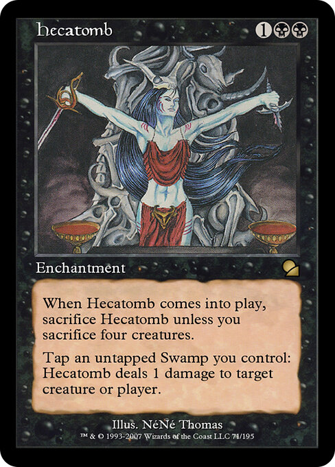 Hecatomb - Masters Edition Magic card