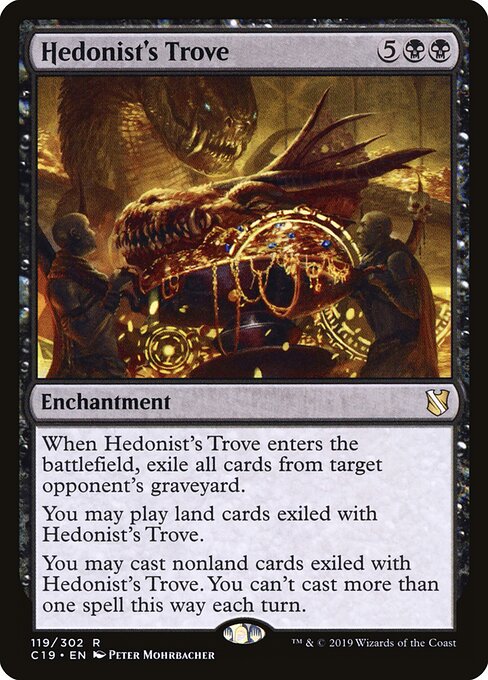 Hedonist's Trove - Commander 2019 (#119) - Illustrated by Peter Mohrbacher - Magic: The Gathering Card