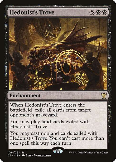 Tesouro do Hedonista (Hedonist's Trove) - Dragons of Tarkir (#106) - Illustrated by Peter Mohrbacher - Magic: The Gathering Card
