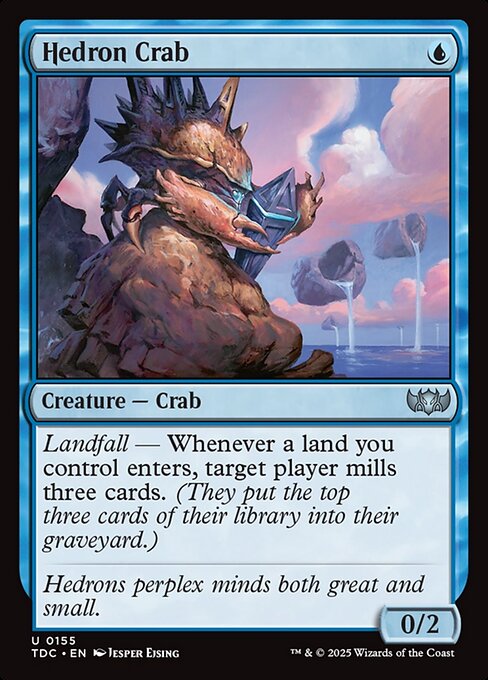 Hedron Crab - Tarkir: Dragonstorm Commander Magic card