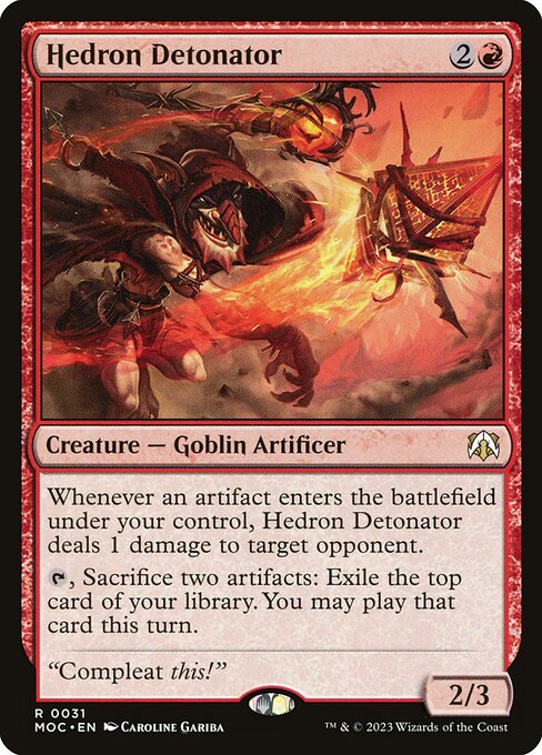 Hedron Detonator - March of the Machine Commander Magic card