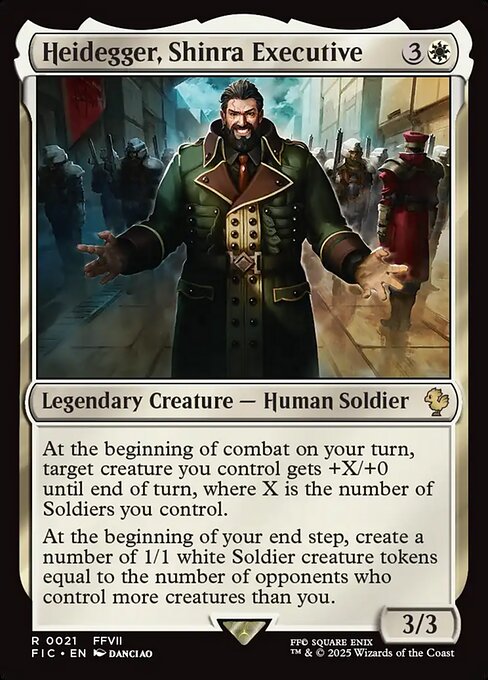 Heidegger, Shinra Executive - Final Fantasy Commander Magic card