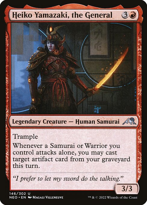 Heiko Yamazaki, the General - Kamigawa: Neon Dynasty Magic card