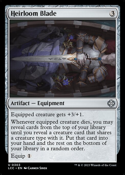 Heirloom Blade - The Lost Caverns of Ixalan Commander Magic card