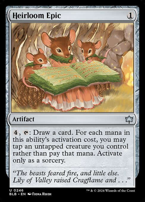 Heirloom Epic - Bloomburrow Magic card