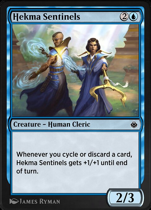 Centinelas de la Hekma (Hekma Sentinels) - Amonkhet (#56) - Illustrated by James Ryman - Magic: The Gathering Card