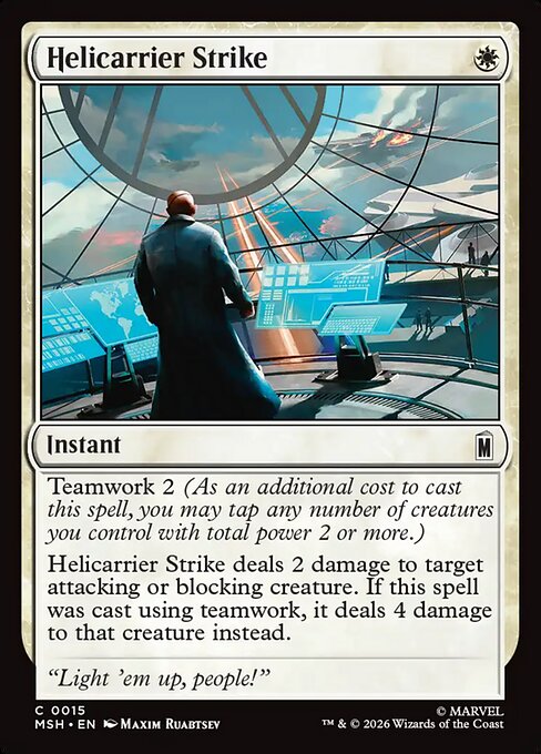 Helicarrier Strike - Marvel Super Heroes Magic card