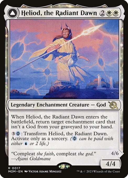 Heliod, the Radiant Dawn // Heliod, the Warped Eclipse - March of the Machine Magic card