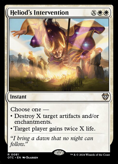 Heliod's Intervention - Outlaws of Thunder Junction Commander Magic card