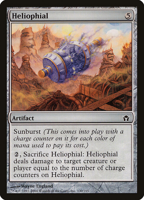 Frasco Solar (Heliophial) - Fifth Dawn (#130) - Illustrated by Wayne England - Magic: The Gathering Card