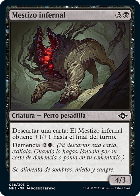 Cagnaccio Infernale (Hell Mongrel) - Modern Horizons 2 (#88) - Illustrated by Robbie Trevino - Magic: The Gathering Card