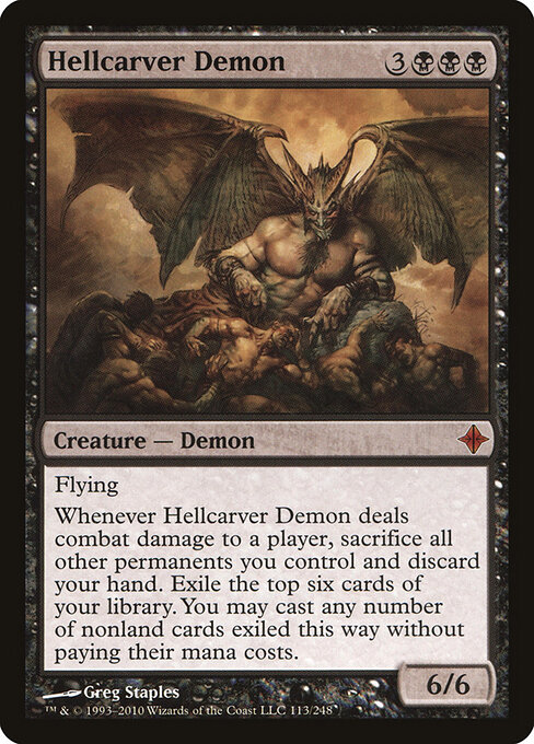 Hellcarver Demon - Rise of the Eldrazi Magic card