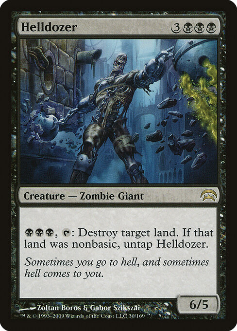 Helldozer - Planechase (#30) - Illustrated by Zoltan Boros & Gabor Szikszai - Magic: The Gathering Card