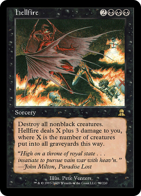 Hellfire - Masters Edition III Magic card