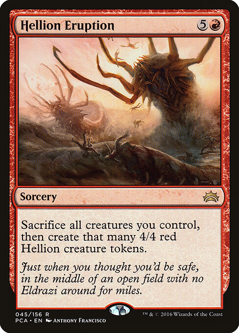 Hellion Eruption - Planechase Anthology (#45) - Illustrated by Anthony Francisco - Magic: The Gathering Card