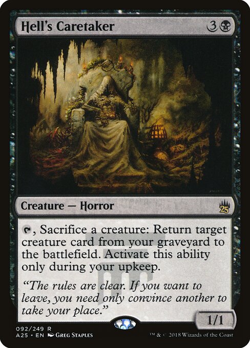 Hell's Caretaker - Masters 25 Magic card