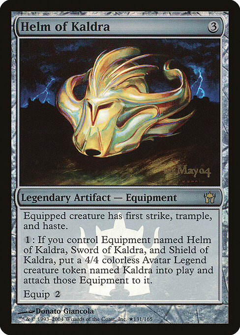 Helm of Kaldra - Fifth Dawn Promos (#131★) - Illustrated by Donato Giancola - Magic: The Gathering Card