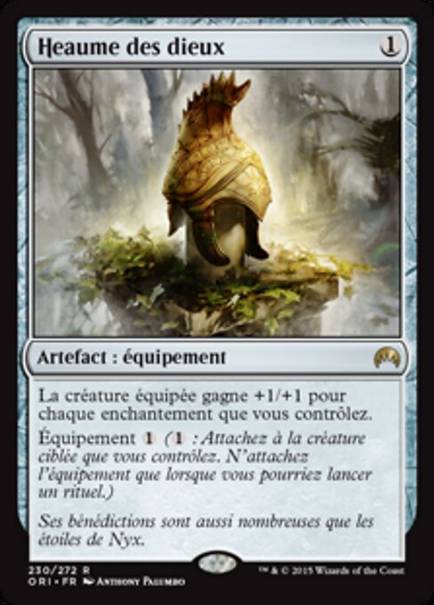 Шлем Богов (Helm of the Gods) - Magic Origins (#230) - Illustrated by Anthony Palumbo - Magic: The Gathering Card