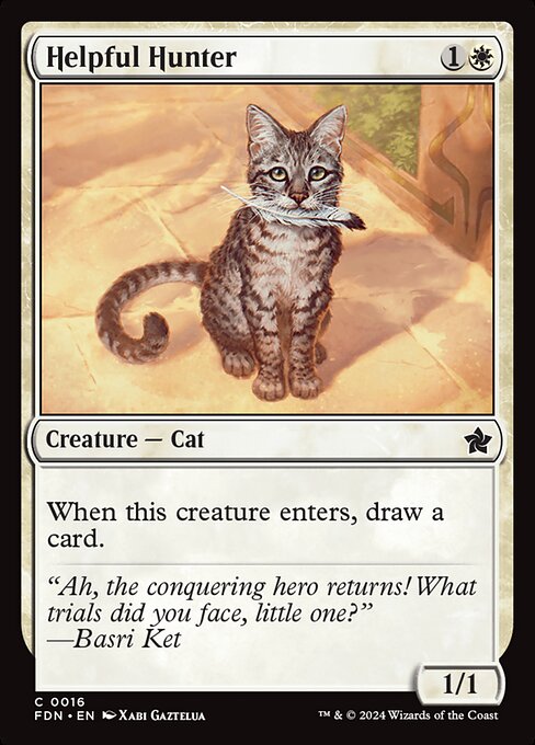 Helpful Hunter - Foundations Magic card