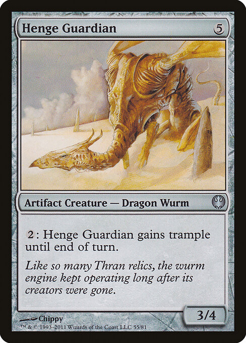 Henge Guardian - Duel Decks: Knights vs. Dragons (#55) - Illustrated by Chippy - Magic: The Gathering Card