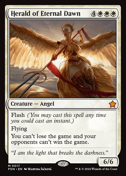 Herald of Eternal Dawn - Foundations Magic card