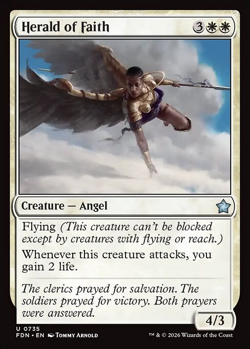 Herald of Faith - Foundations Magic card