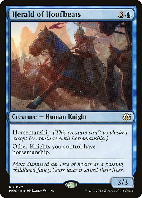 Herald of Hoofbeats - March of the Machine Commander Magic card