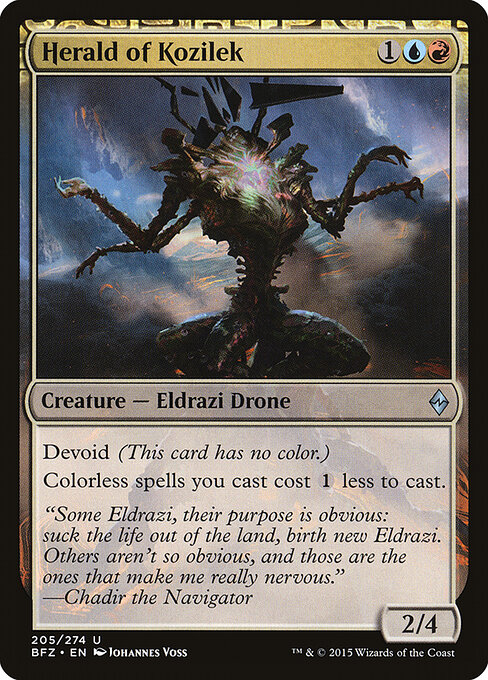 Herald of Kozilek - Battle for Zendikar Magic card
