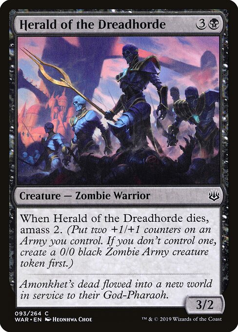 Herald of the Dreadhorde - War of the Spark Magic card