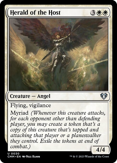 Herald of the Host - Commander Masters (#30) - Illustrated by Nils Hamm - Magic: The Gathering Card