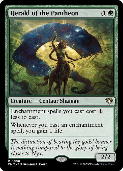 Herald of the Pantheon - Commander Masters Magic card