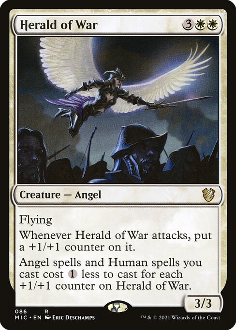 Herald of War - Midnight Hunt Commander Magic card