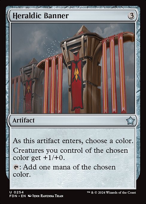 Heraldic Banner - Foundations Magic card