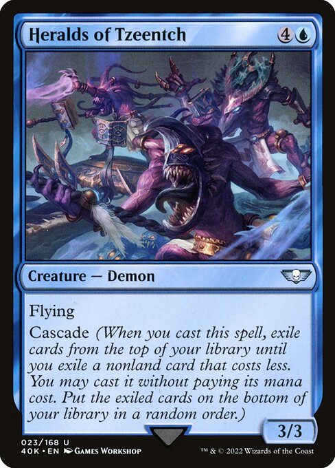 Heralds of Tzeentch - Warhammer 40,000 Commander Magic card