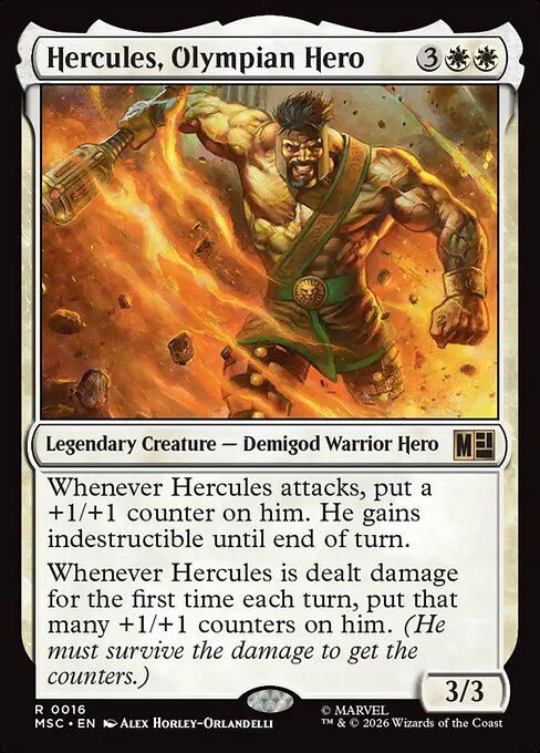 Hercules, Olympian Hero - Marvel Super Heroes Commander Magic card