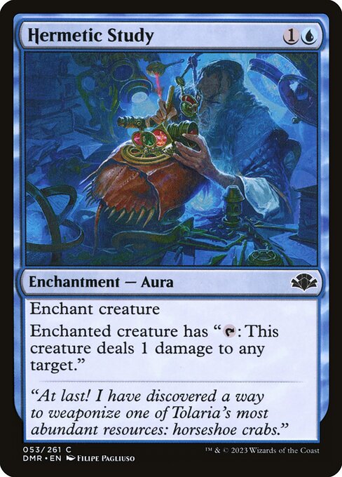 Hermetic Study - Dominaria Remastered Magic card