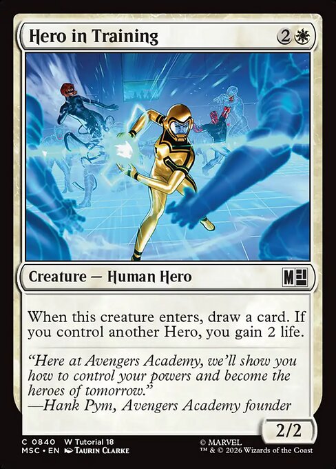 Hero in Training - Marvel Super Heroes Commander Magic card